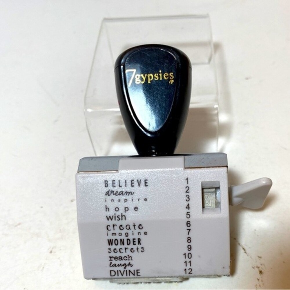 Rubber Stamp Multi Function Roller, 12 Phrases or Words